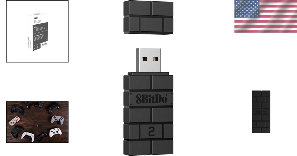 USB Wireless Adapter 2 - Ultimate Bluetooth Adapter for Gaming Consoles and PCs