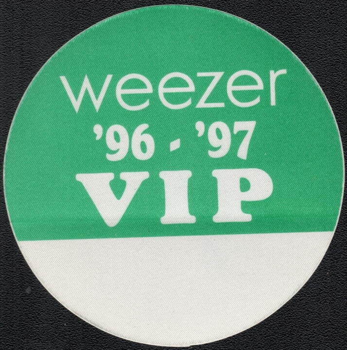Weezer Backstage Pass - 1996 - 1997 Cloth Pass