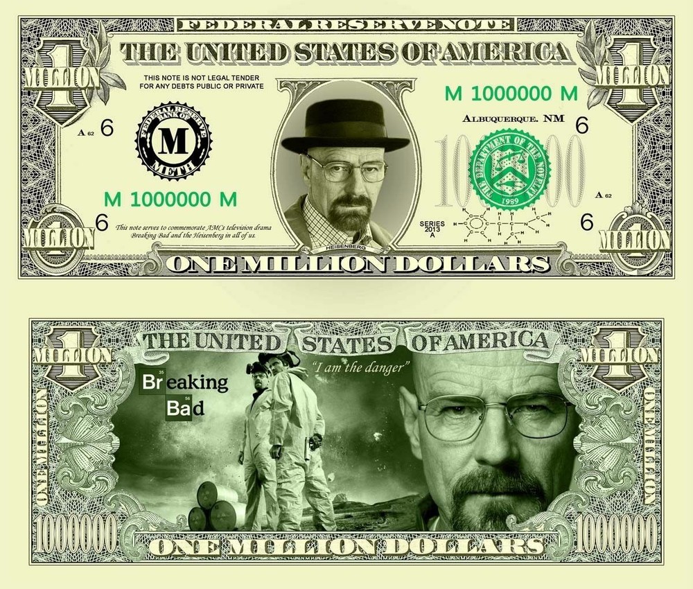 OUR BREAKING BAD NOVELTY NOTE (2 Bills)