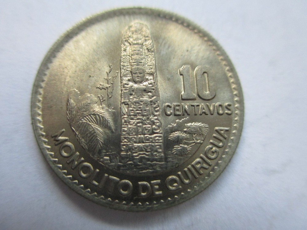 guatemala coins 10 centavos bu
