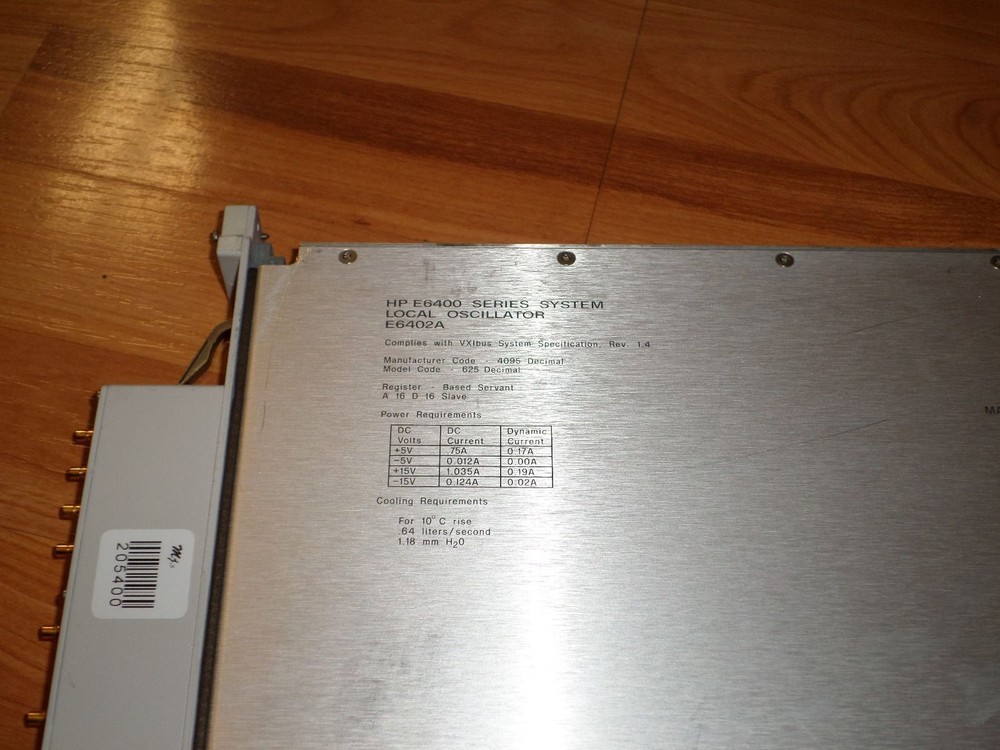 Hp/Agilent E6402A vxi bus local oscillator E6400 E6500A