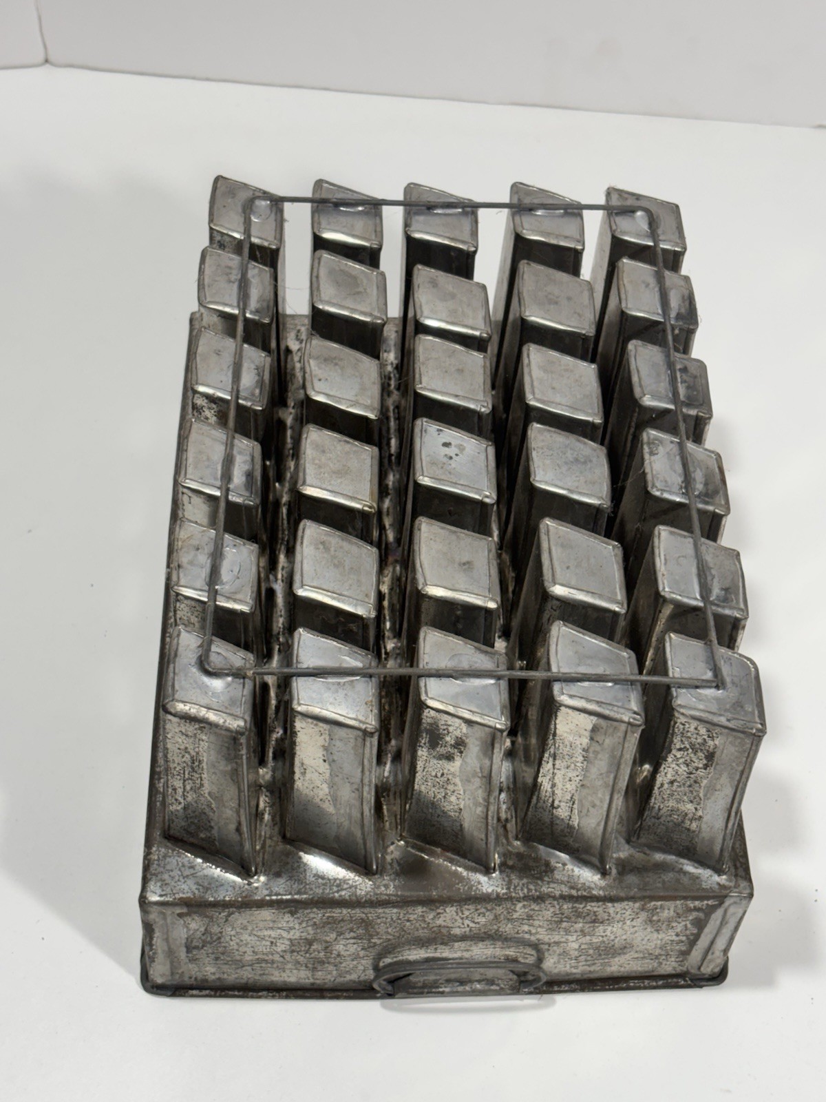 Vintage Metal Popsicle Ice Cream Mold 30 Slots