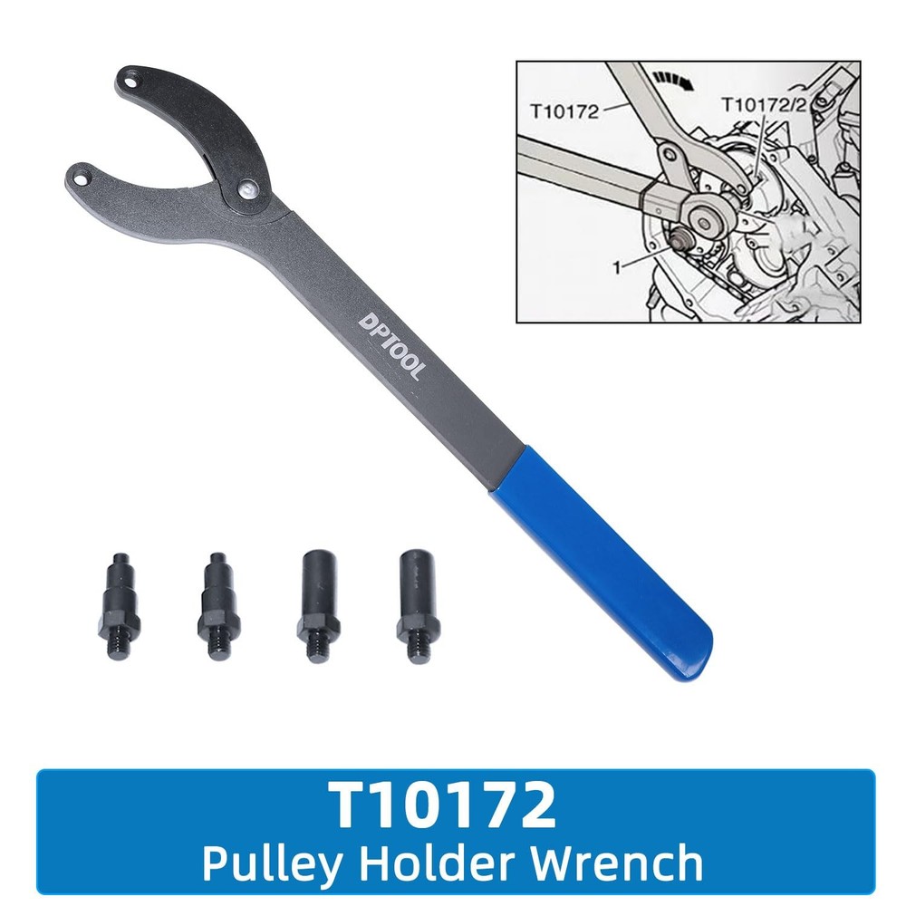 DPTOOL Engine Timing Tool Kit Compatible with VW Audi 2.0 2.4 2.8 16PC KIT