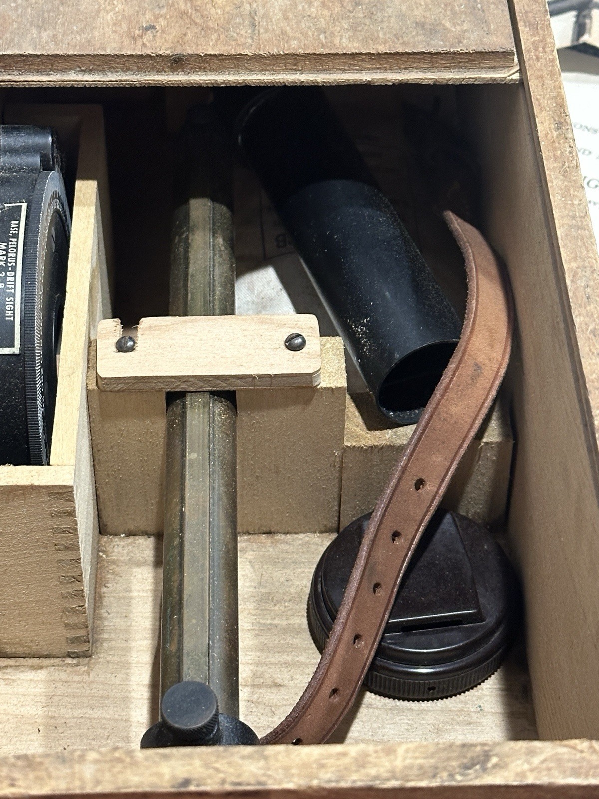 WWII U.S. Navy Pelorus Drift Sight Mark 2B Aero Instrument Co. Complete Antique