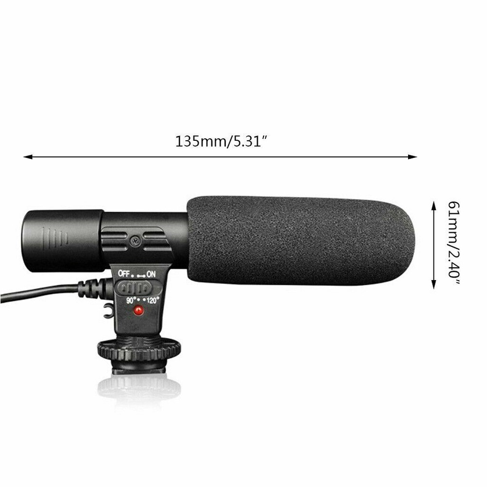 Mic-01 Professional External Stereo Digital Vlog HD Video Camera Microphone Mic