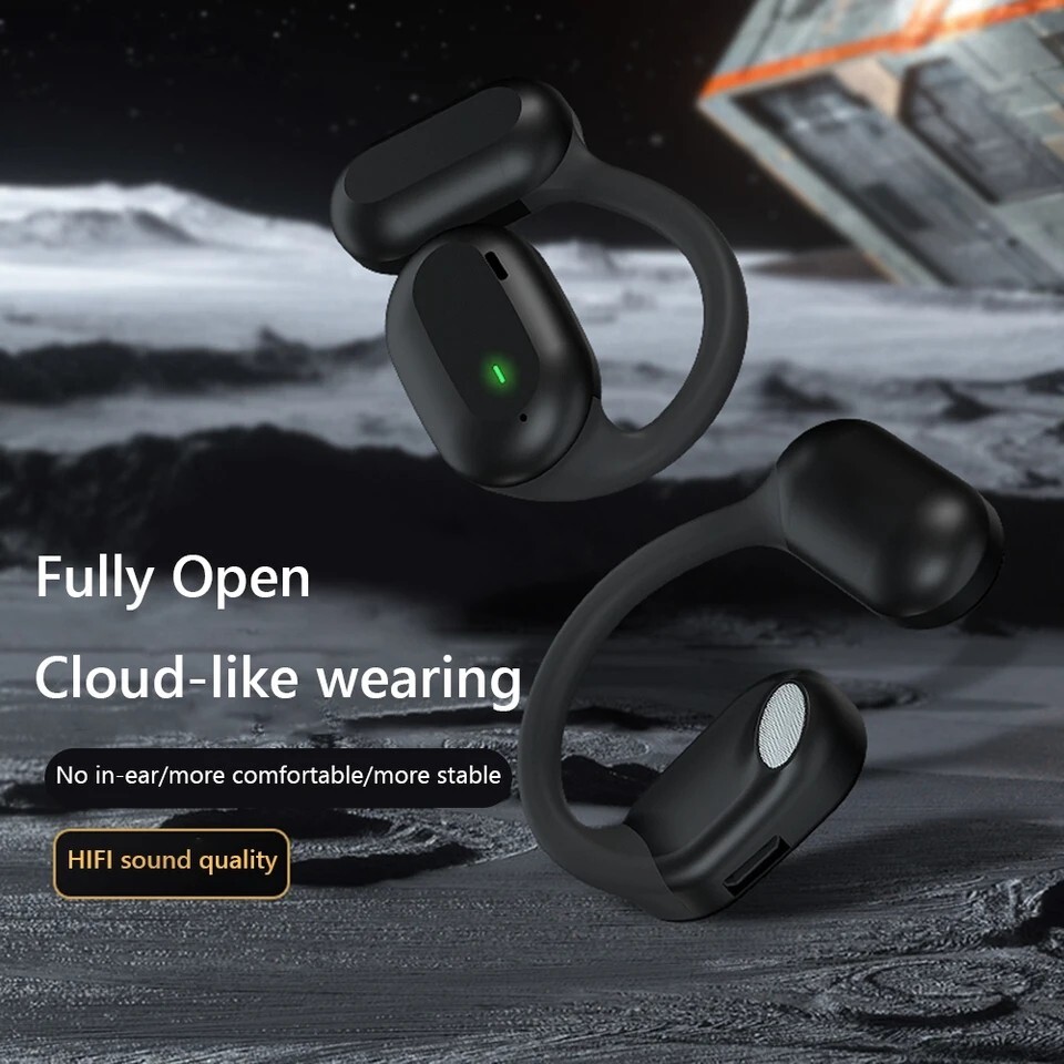 True Wireless Bone Conduction Headphones Bluetooth 5.4 Wireless Headset Earbuds