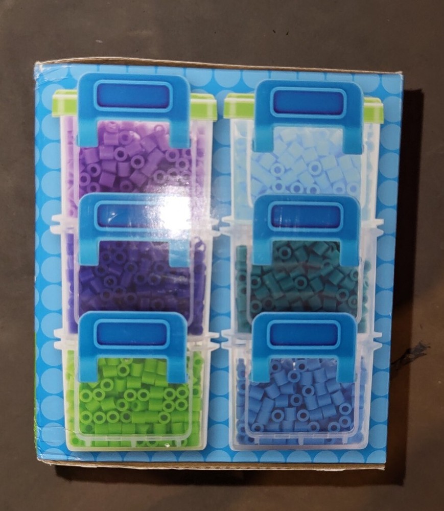 Perler Bead Organizer Small Stackable Storage Containers, 12pc.