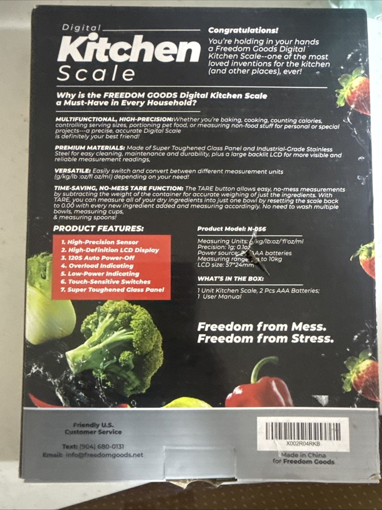 Digital Kitchen Scale 22 Lb