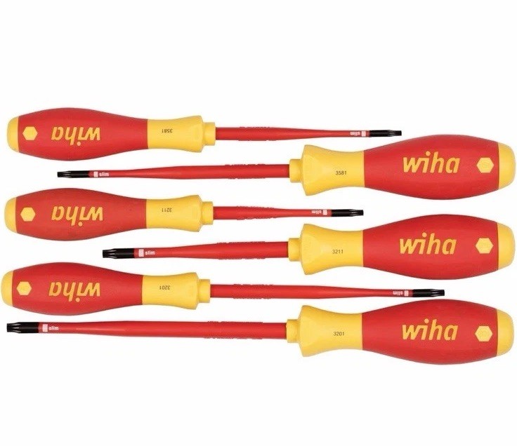 Wiha 6 Piece Insulated Security Torx Screwdriver Set 32596