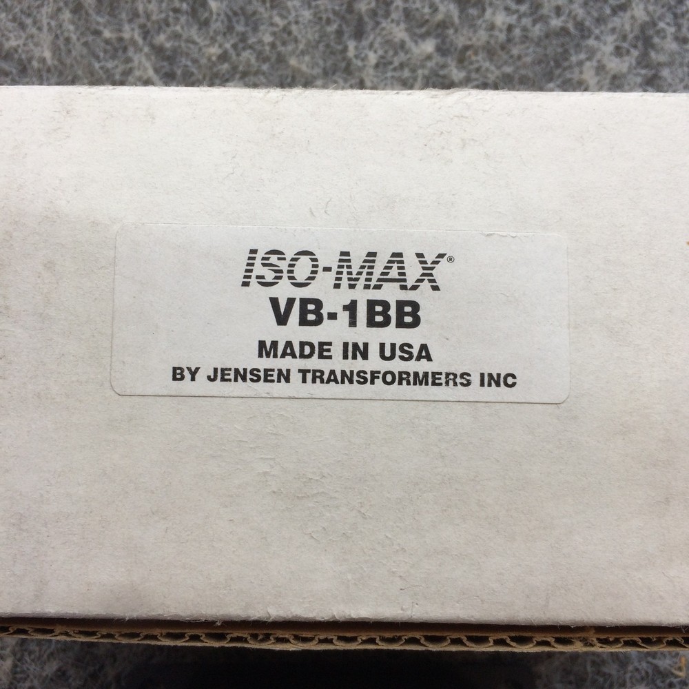 Jensen Transformers VB-1BB ISO-MAX Composite Video Isolator w/BNC Connectors