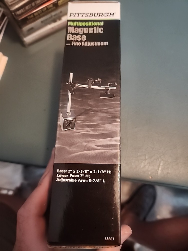 PITTSBURGH MULTIPOSITIONAL MAGNETIC BASE FINE ADJUSTMENT 63663
