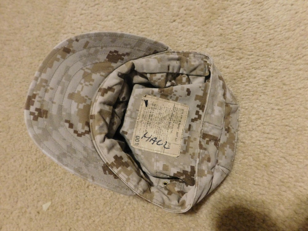USMC / NAVY DESERT MARPAT GARRISON CAP SIZE SMALL