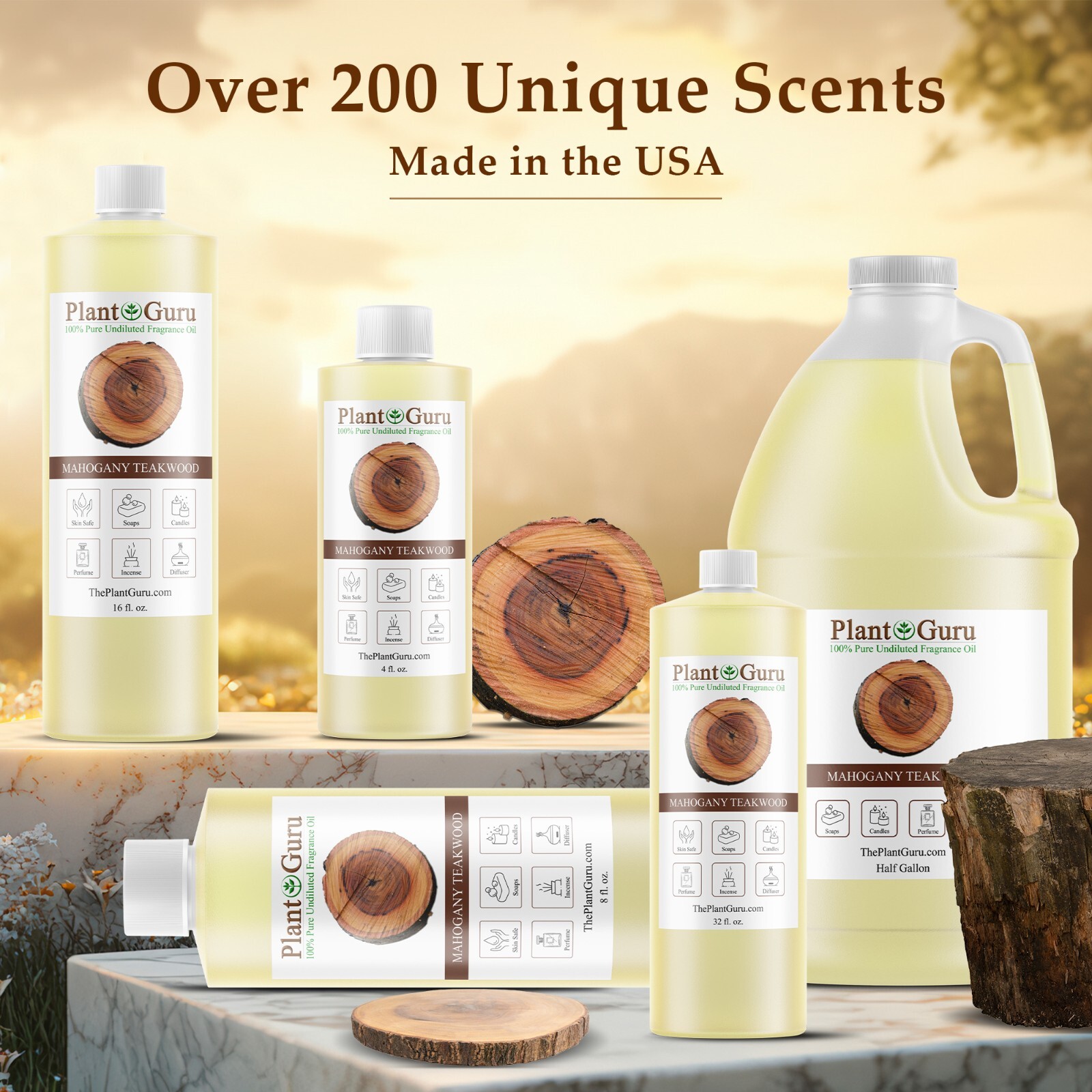 Mahogany Teakwood Fragrance Oil For Candle, Soap Making, Diffuser and Burners