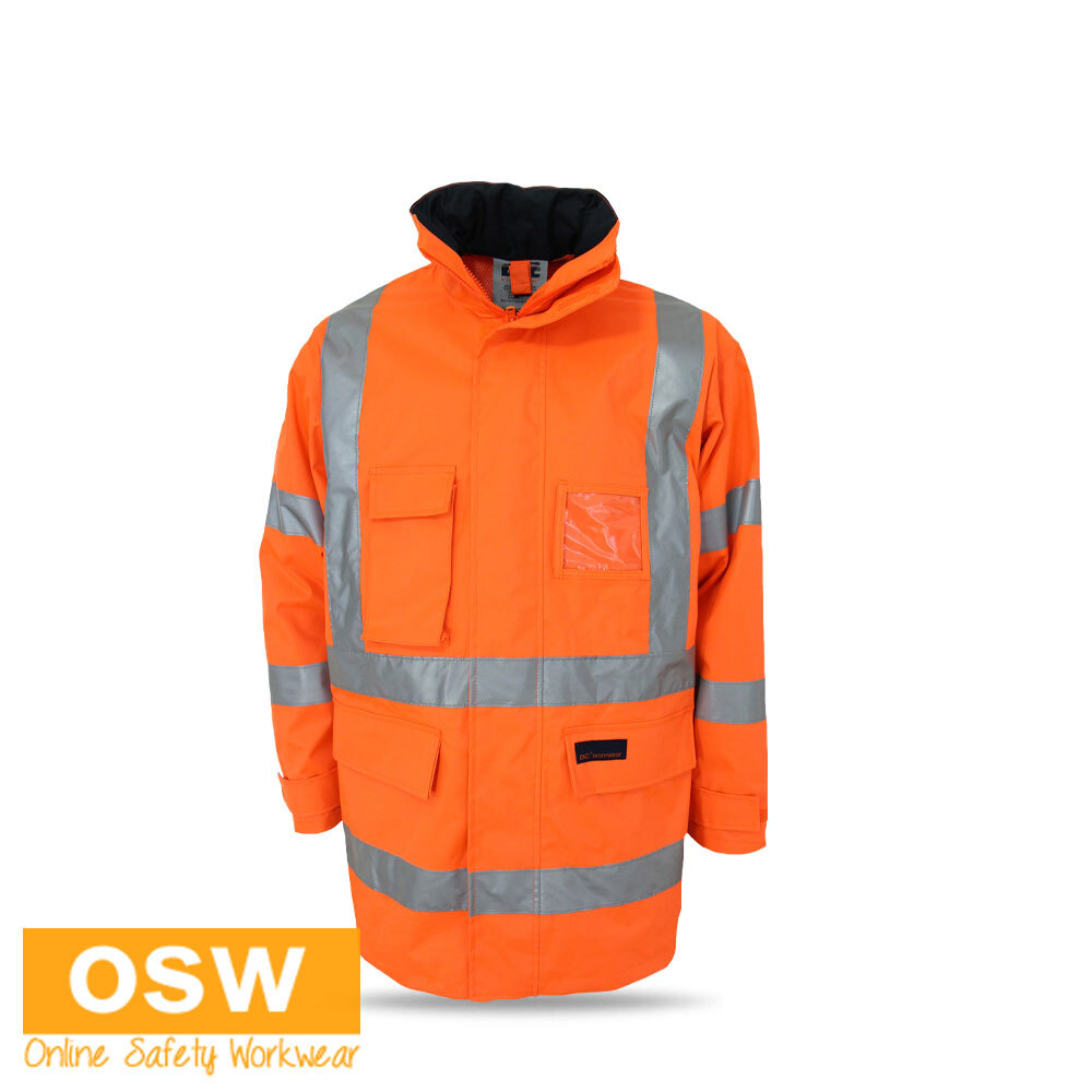 H - Pattern Orange/Navy, Yellow/Navy Jacket Biomotion Traffic Controller 3961