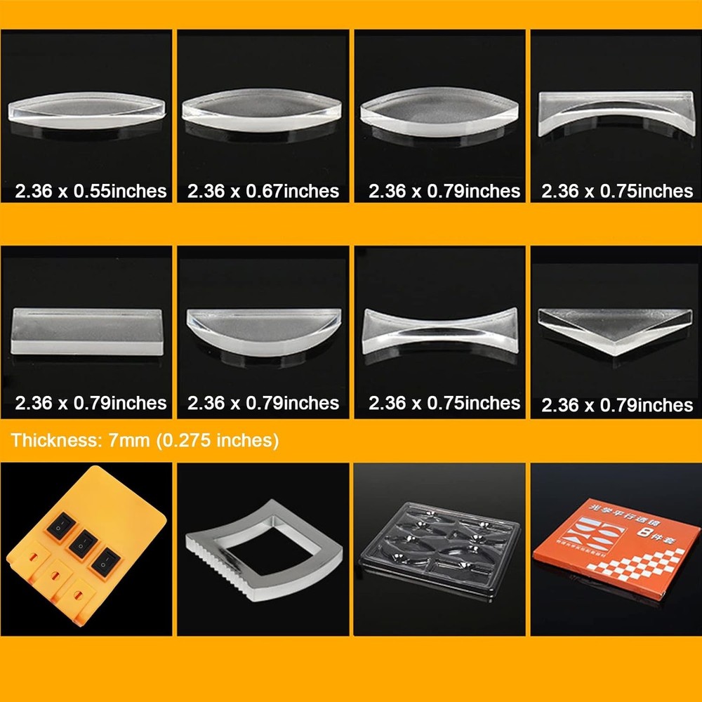 Physics Optical Experiment Set Multifunction Reflector Refraction Triangular...