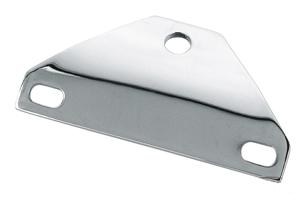 Universal Headlight Bracket/Clamp for Bottom Mount Motorcycle Head Light Chrome