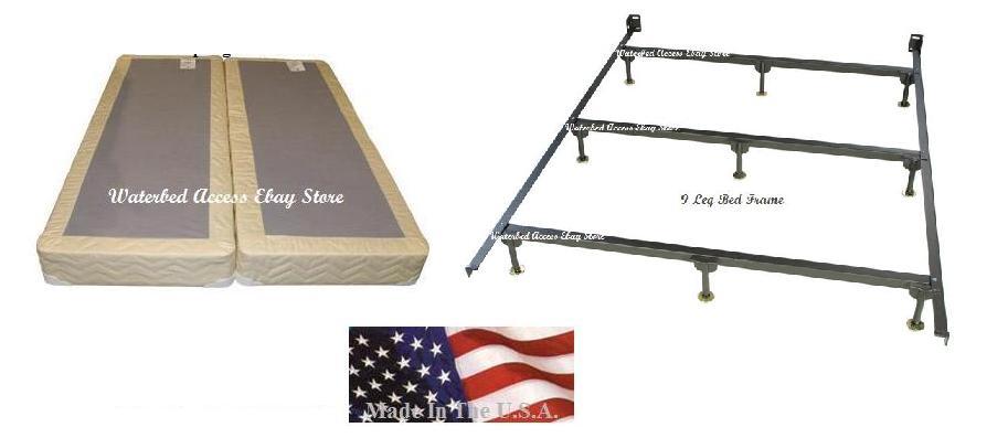 King Softsided Waterbed with Euro Top Water Mattress, Dual Heaters & Bladders