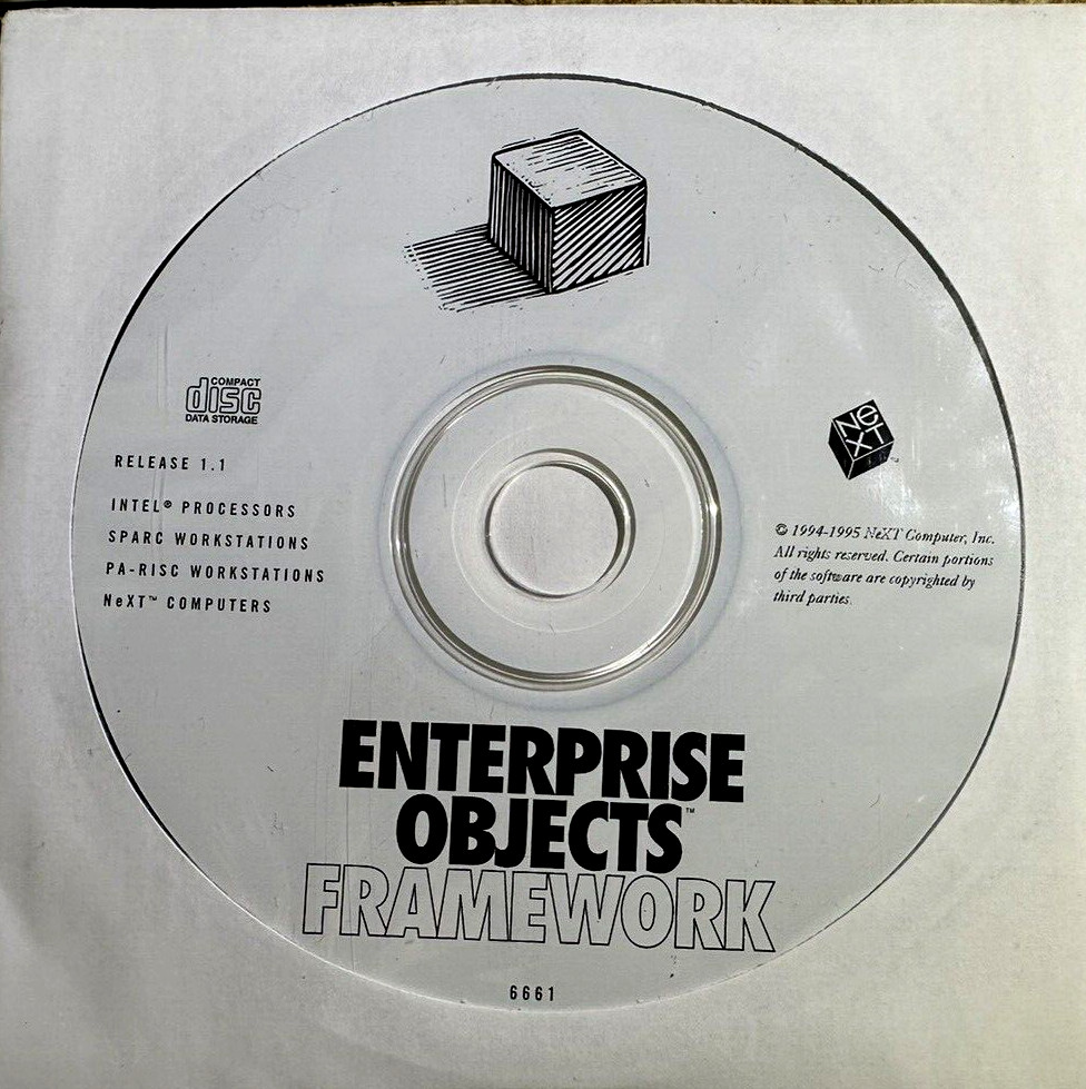 Enterprise objects frameworks Version 1.1  software for NeXTSTEP 3.3 NeXT Cube