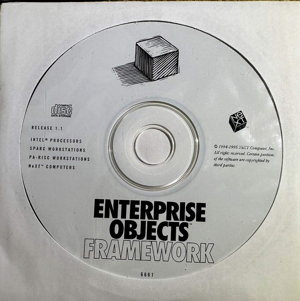 Enterprise objects frameworks Version 1.1 software for NeXTSTEP 3.3 NeXT Cube