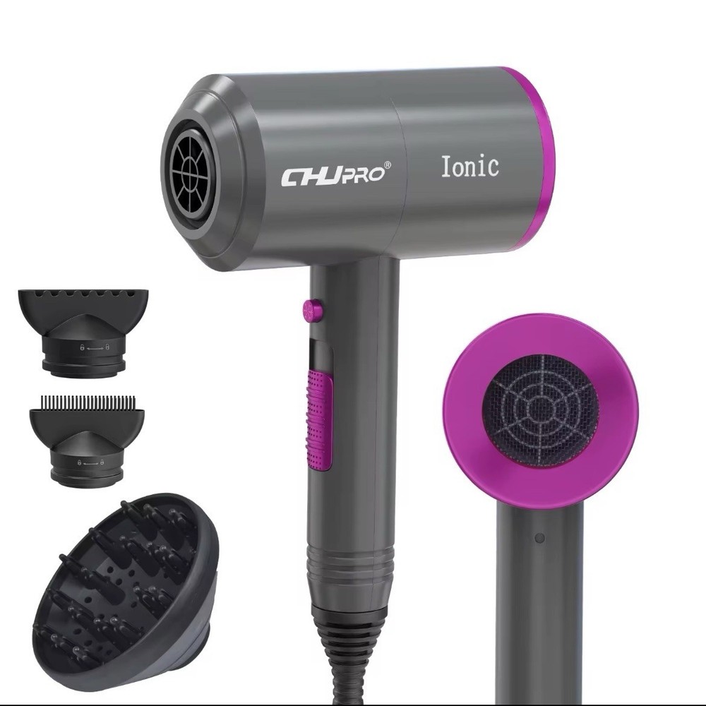 Ionic Hair Dryer 2000W AC Motor Hot Cool With Diffuser