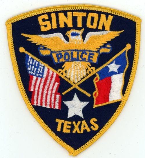 TEXAS TX SINTON POLICE NICE SHOULDER PATCH SHERIFF