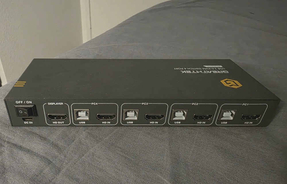 GREATHTEK KVM Switch 4 Port