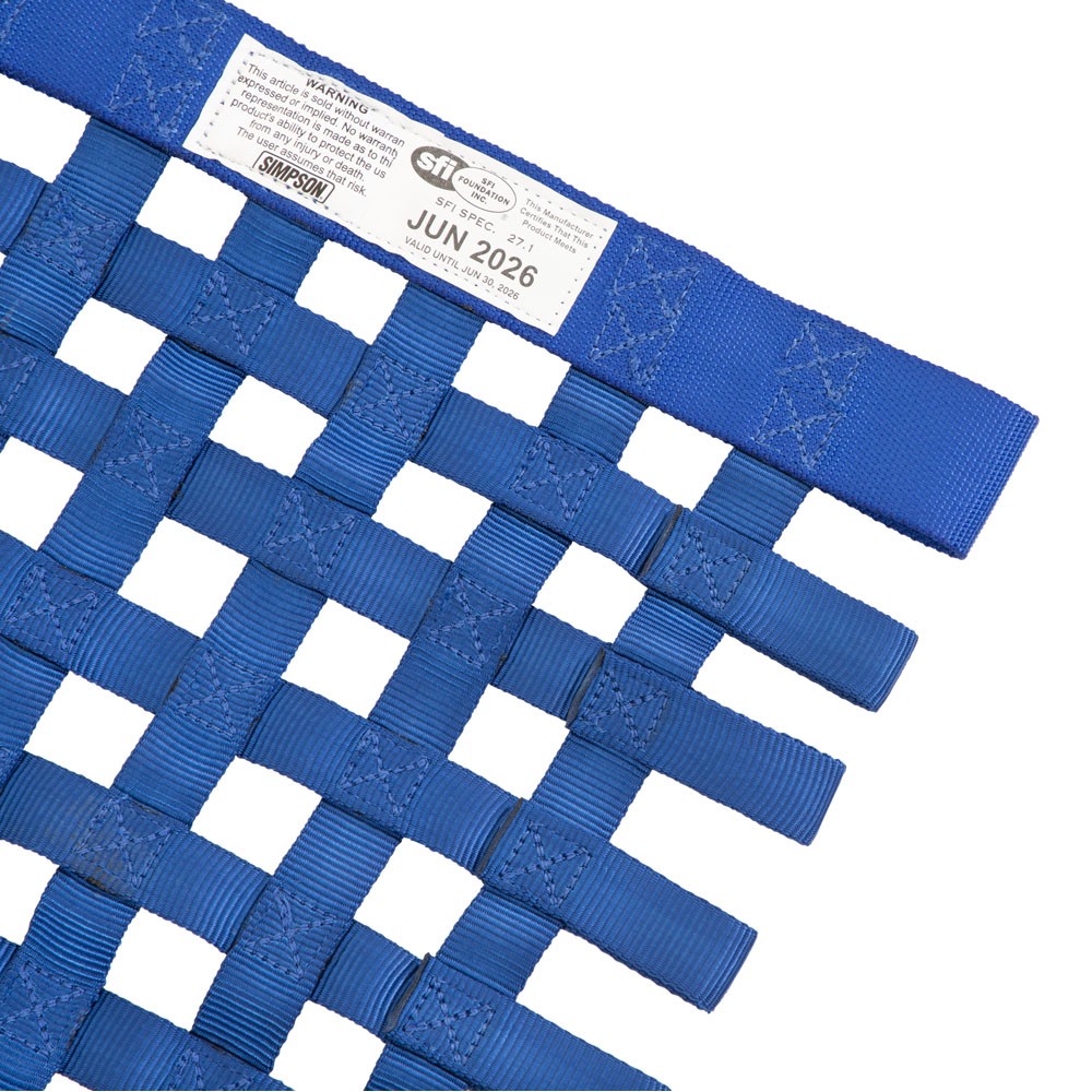 Simpson Window Net 36004BL; SFI 27.1 Blue