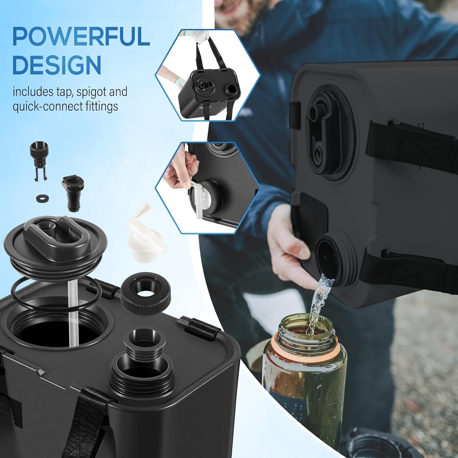 11L Hydration Water Storage Container Camping Outdoor BBQ BPA Free Food Grade