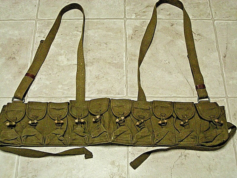 Vintage Chinese Armyammo Belt