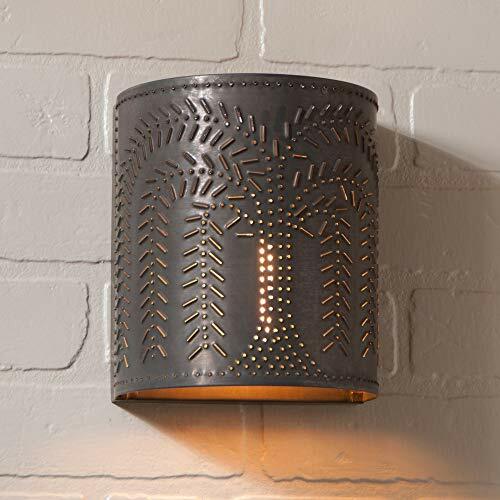 Classic Single Candlestick Full Shade Willow Wall Sconce Light in Kettle Black