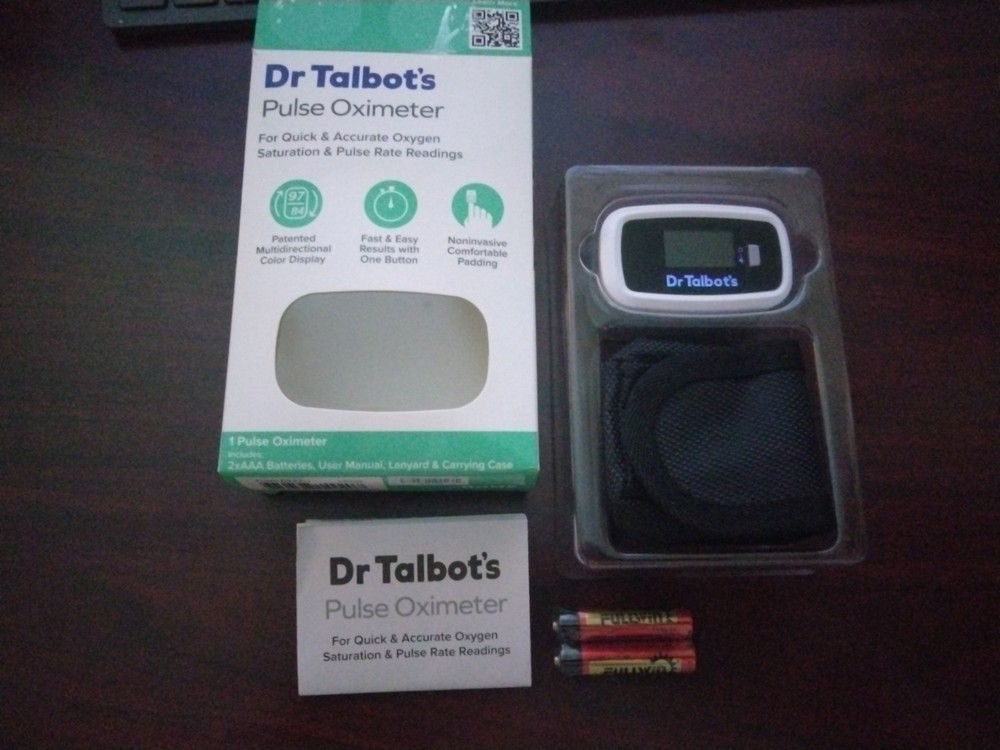 Dr. Talbot's Pulse Oximeter Quick Accurate Oxygen Readings