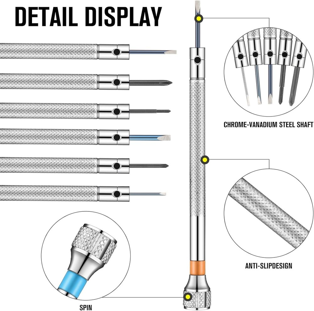 13 Pieces Professional Watch Screwdriver Set Micro Precision Watchmaker Screwdri