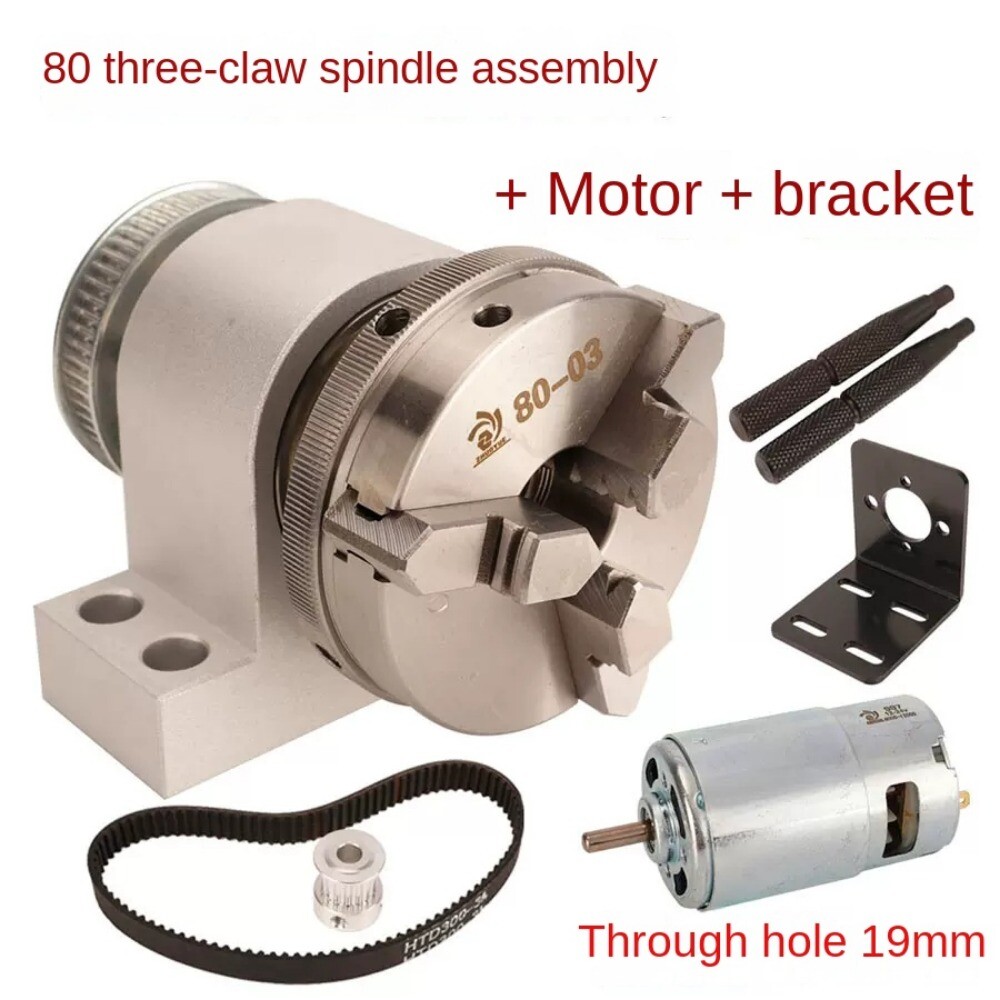 50/65/80 Chuck Spindle Assembly, Self-made Mini Lathe, Buddha Bead Machine