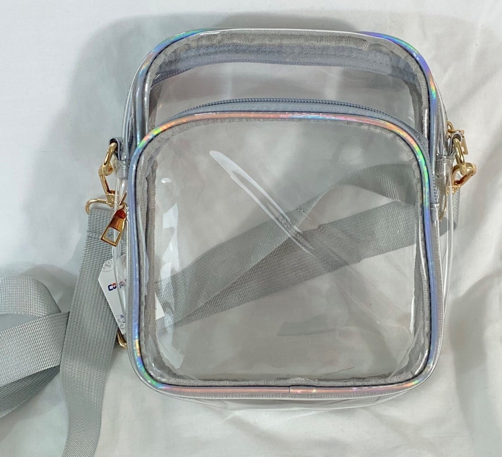 Valise clear mini backpack strap two zippered pockets great for stadium game da