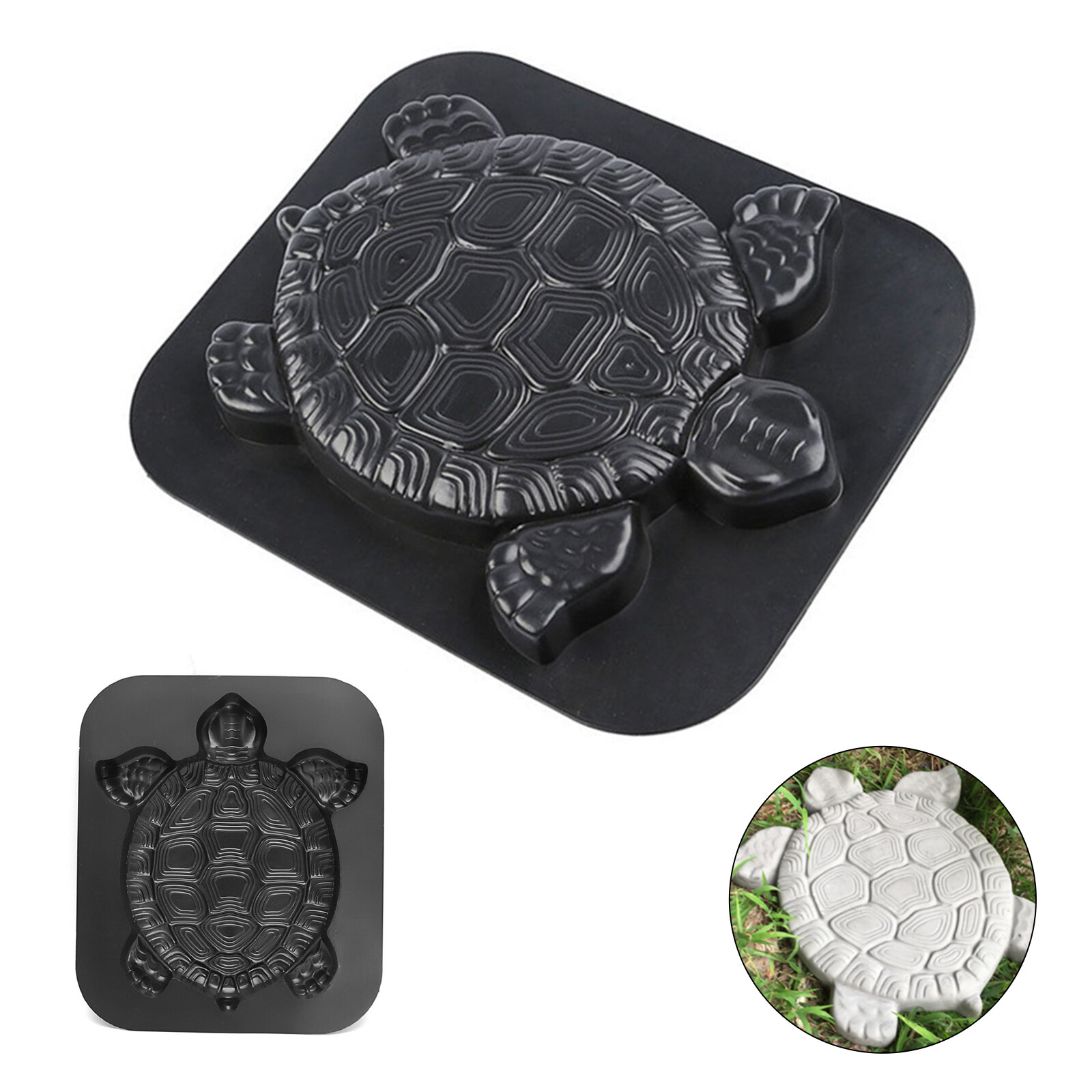 Turtle Stepping Stone Mold Concrete Cement Mould Garden Path Lawn Paver Mold NEW