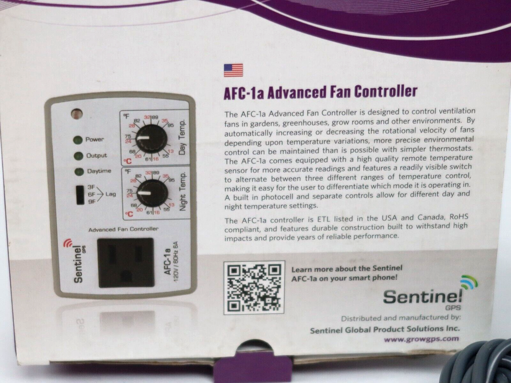 Sentinel GPS AFC-1a Advanced Fan Controller New Open Box