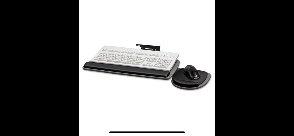 FELLOWES STANDARD ADJUSTABLE KEYBOARD TRAY 93841