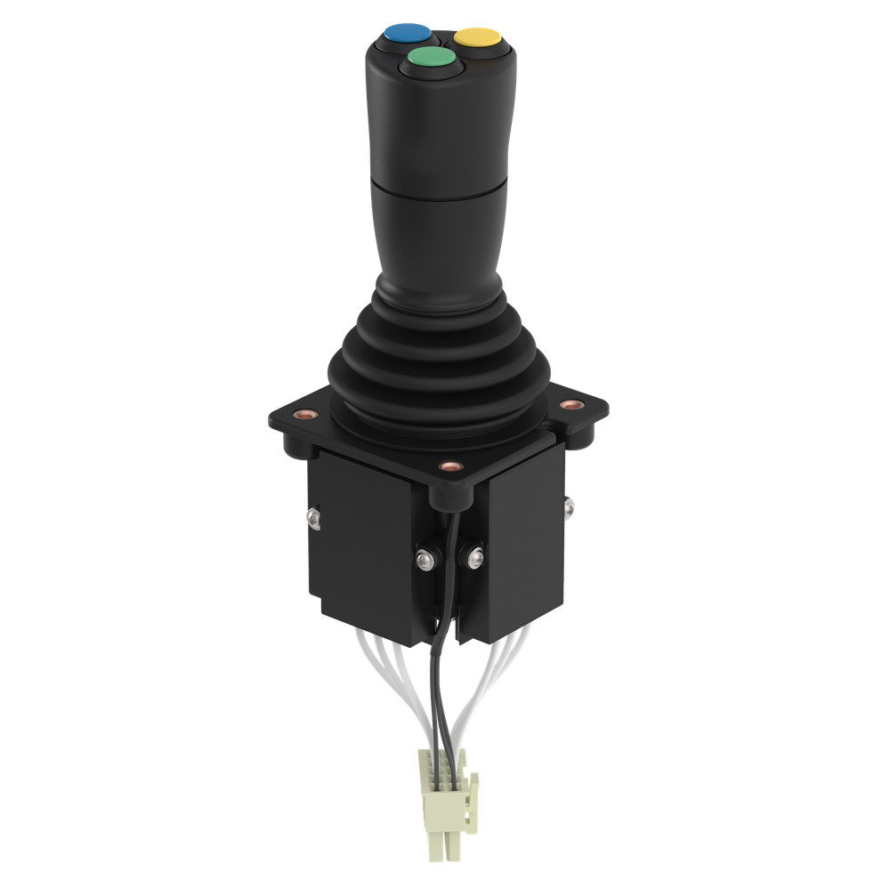 Elobau J2A6AAA00C Compact Joystick J2 - with 3 Push Buttons