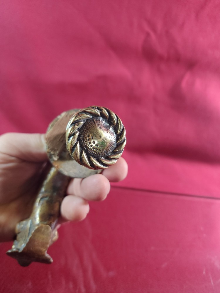 Antique Dolphin Solid Brass Door Knocker Architectural Salvage Griffin