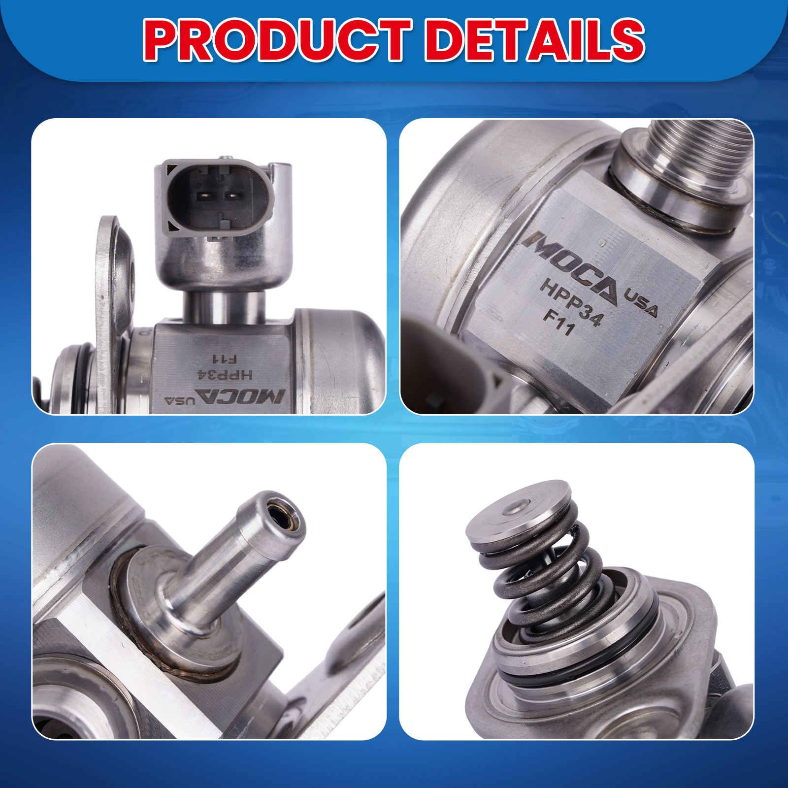 High Pressure Fuel Pump for Mercedes-Benz C300 E300 Metris INFINITI Q50 Q60 2.0L