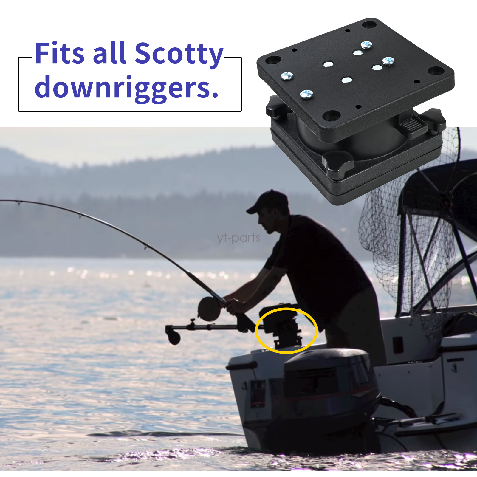 1026 Swivel Pedestal Mount for All Downrigger Models Fit for Scotty
