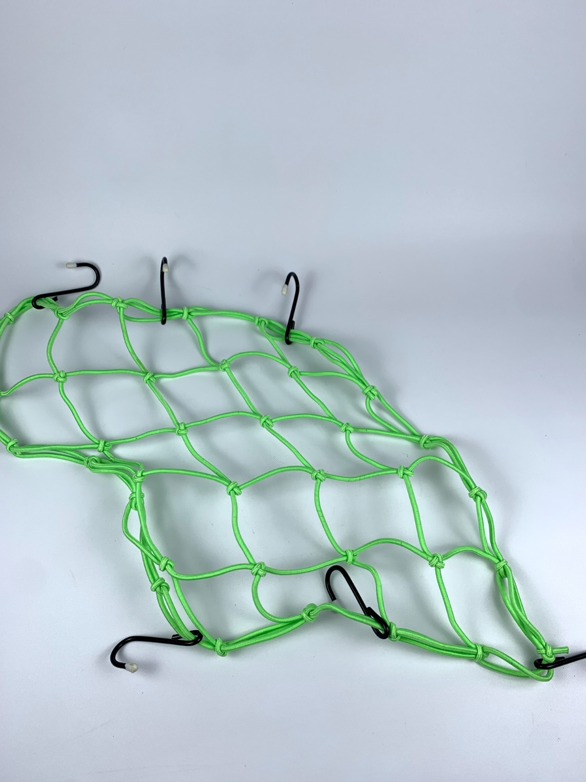 VTG Bike Cargo Net Dayglo Green Purple Stretch Basket Cover Topcraft 15x15" NOS