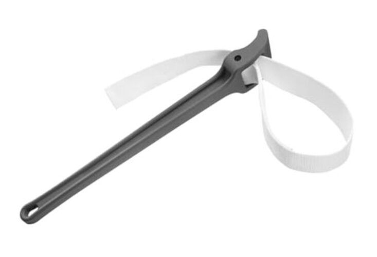 Strap Wrench, 18" Handle Adjustable Strap Plumbing Wrench, Nylon Strap Pipe