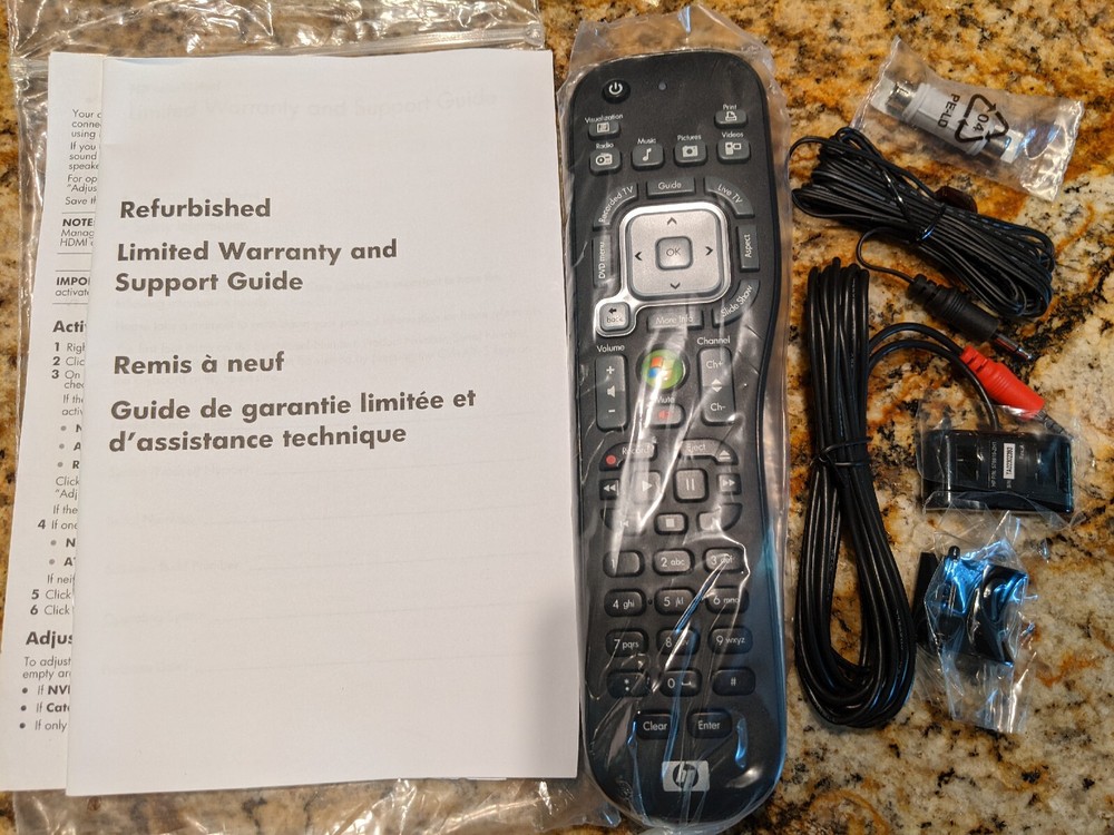 HP Remote, Accessories &Booklet NEW