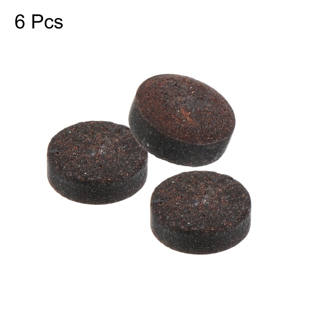 10mm Billiard Stick Tips, 6pcs Snooker Tip Stick Tips, Brown