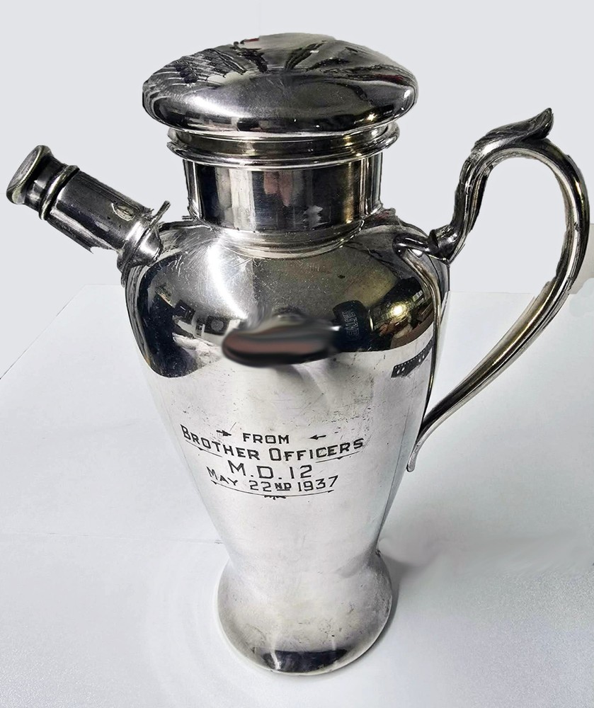 Collectable Military Carafe / Pitcher Possibly Silver Plated