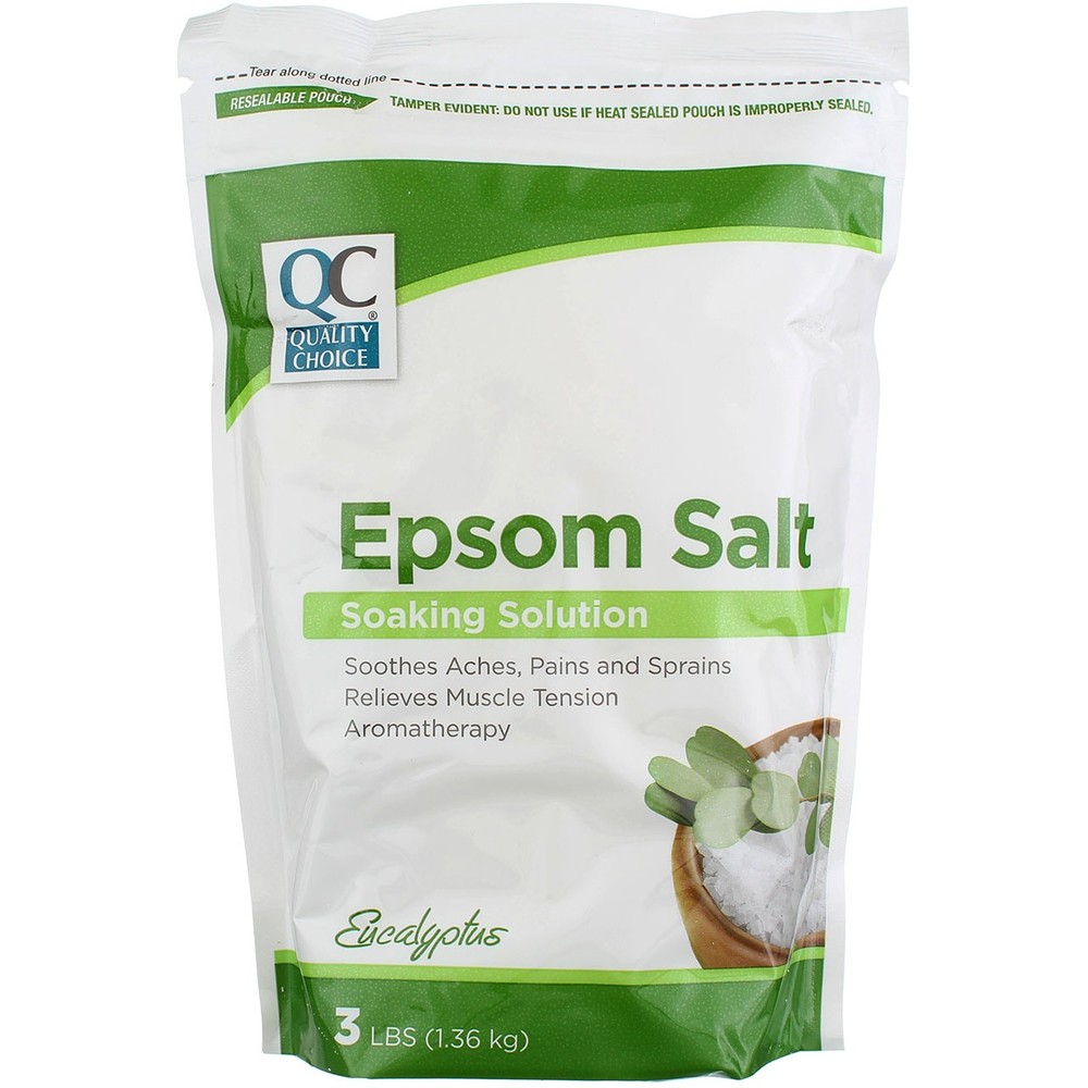 2 Pack Quality Choice Epsom Salt Eucalpts 3lb Bag 1ee