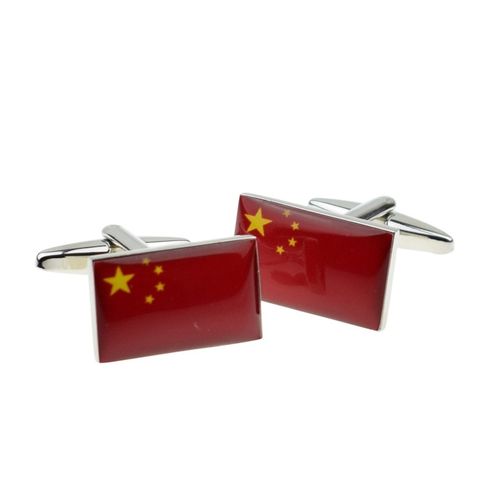 China Flag Cufflinks Presented in a Box  X2BOCF034