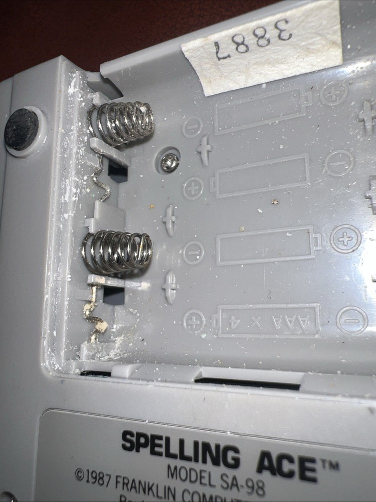 Franklin Computer Spelling Ace Linguistic Technology Model SA 98 Tested