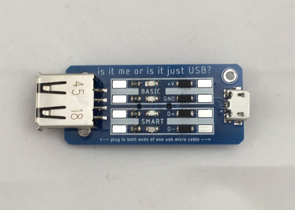 Is it me or is it USB? USB micro cable continuity tester, detect fake USB cables